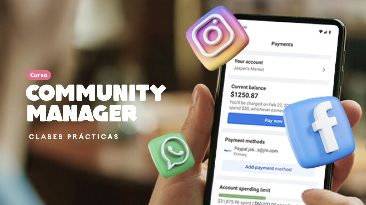 Curso de Community Manager - Redes Sociales - Facebook - Instagram - Linkedin - IAC Zona Norte