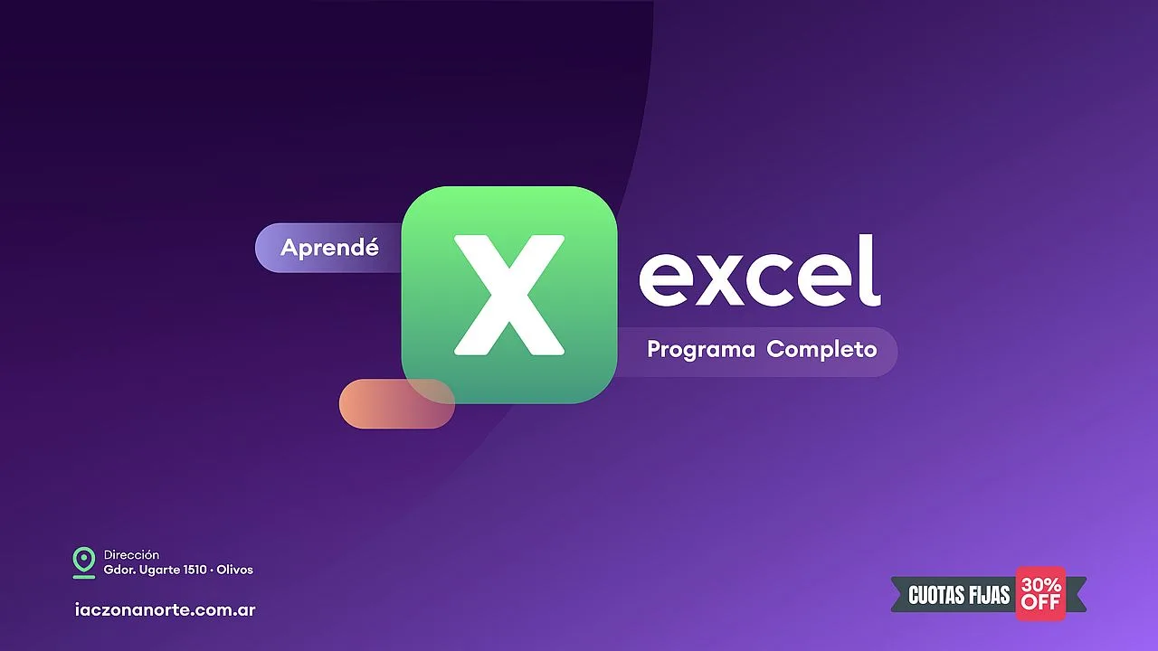 Curso de Excel Programa Completo - Inicial - Intermedio - Avanzado - Tablas Dinámicas - IAC Zona Norte