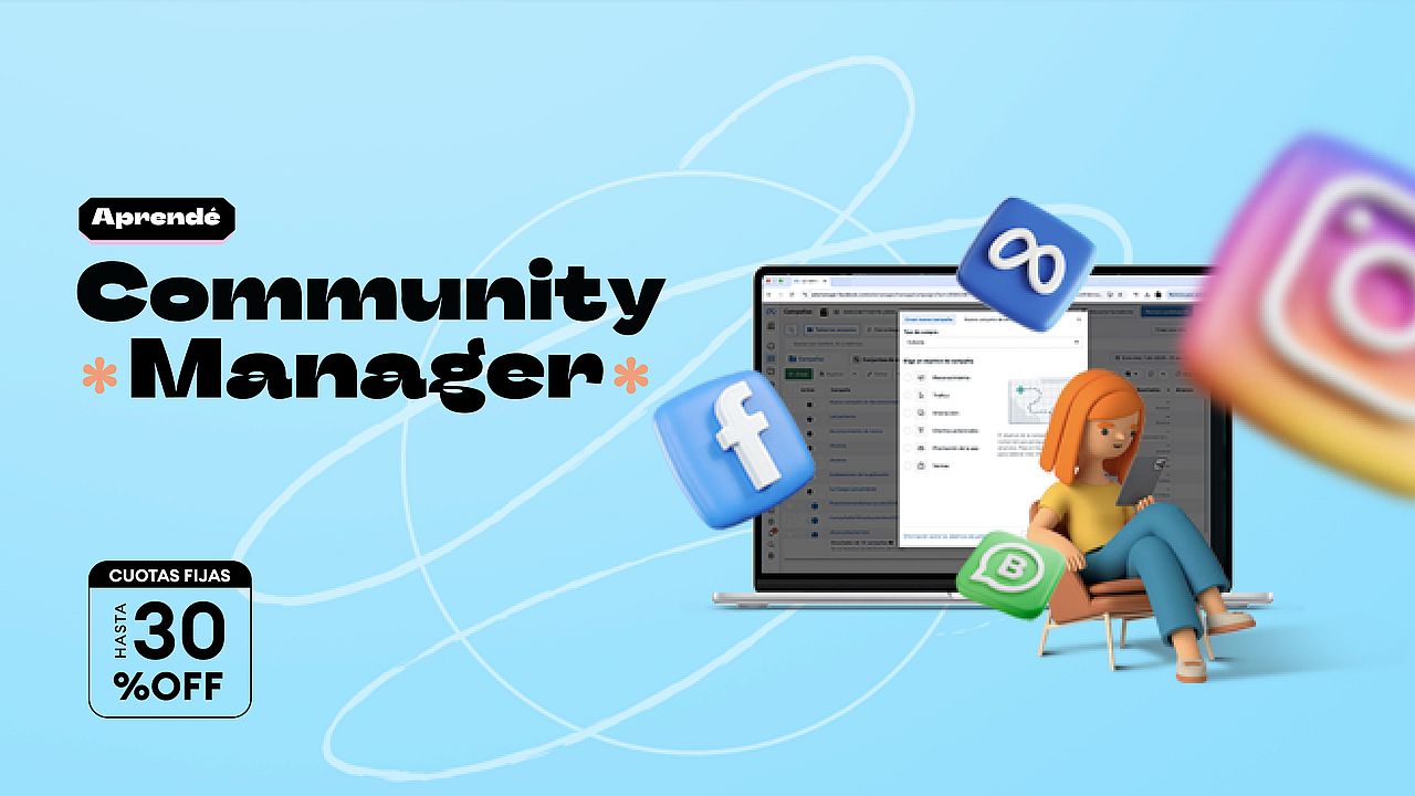 Curso de Community Manager - Redes Sociales - Facebook - Instagram - Linkedin - IAC Zona Norte